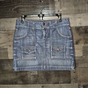 old navy y2k denim mini skirt